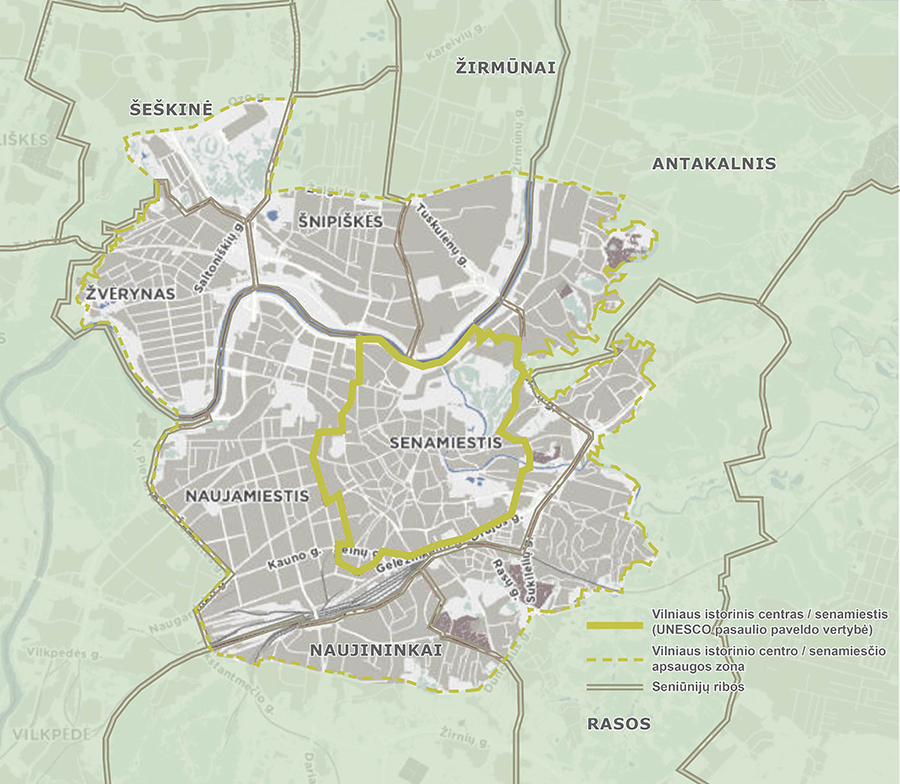 vilniaus senamiestis planas