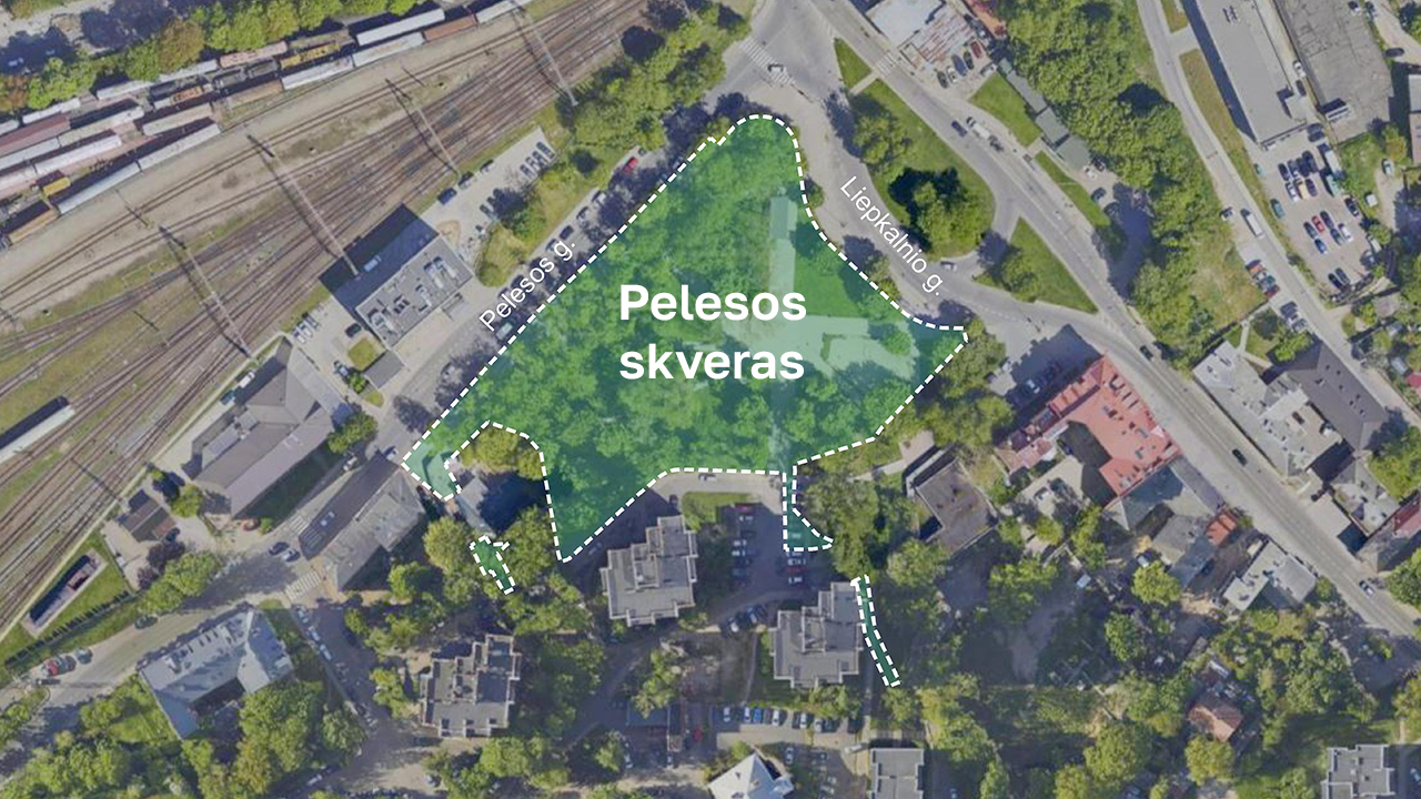 pelesos skveras id vilnius